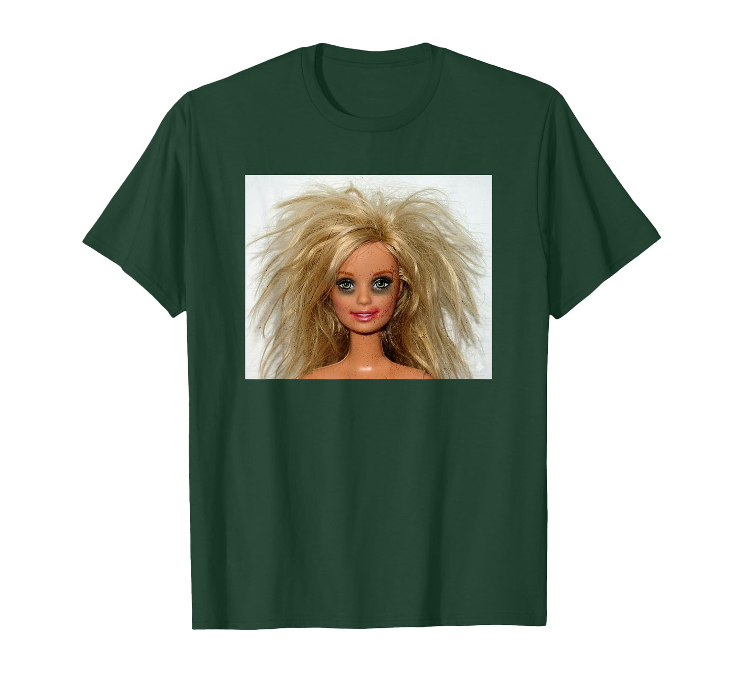 New Funny Distressed Blonde Doll Face Meme T-Shirt