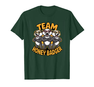 Bold Glorious Graphic Colorful Striped Fearless Honey Badger T-Shirt