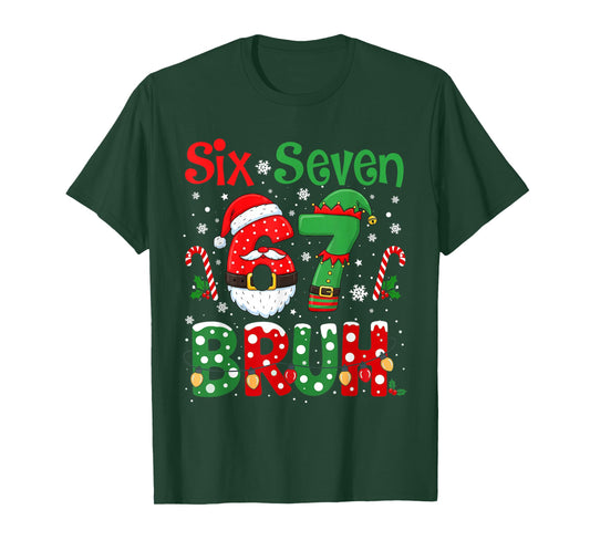 67 Six Seven Burh Funny Christmas 6 7 Meme Men Women Kids T-Shirt