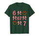 Coquette Bows Candy Cane 67 Meme Slang Christmas Decorations T-Shirt