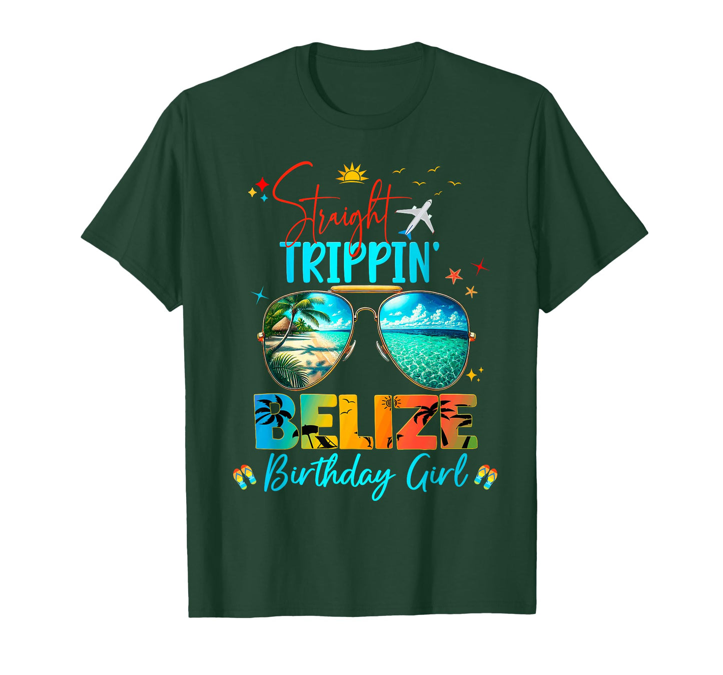 Belize Vacay Straight Trippin' Birthday Cruise T-Shirt
