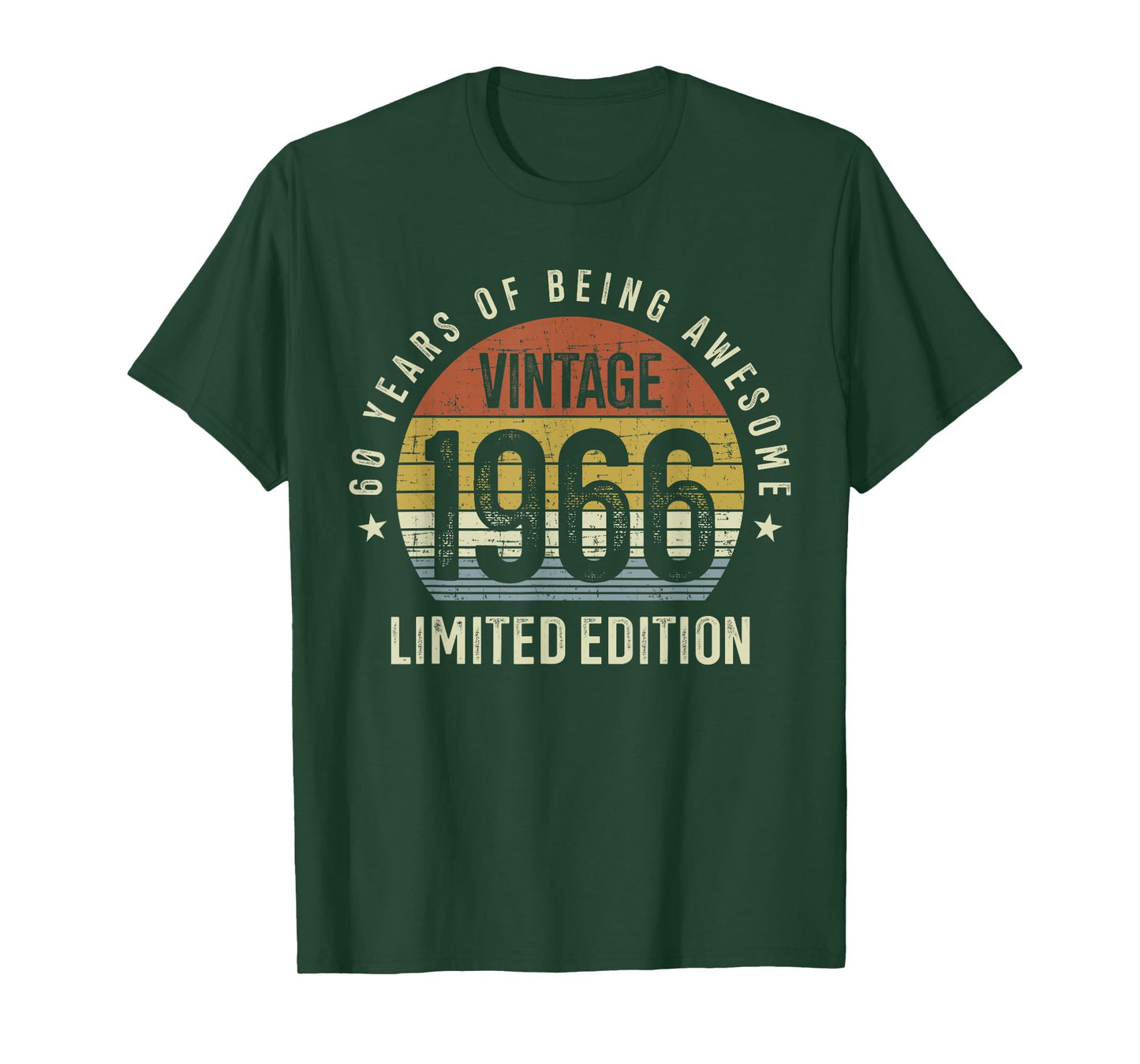 60th Birthday Vintage 1966 Limited Edition 60 Years Old T-Shirt