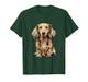 Blonde Long Hair Dachshund Dog Illustration T-Shirt