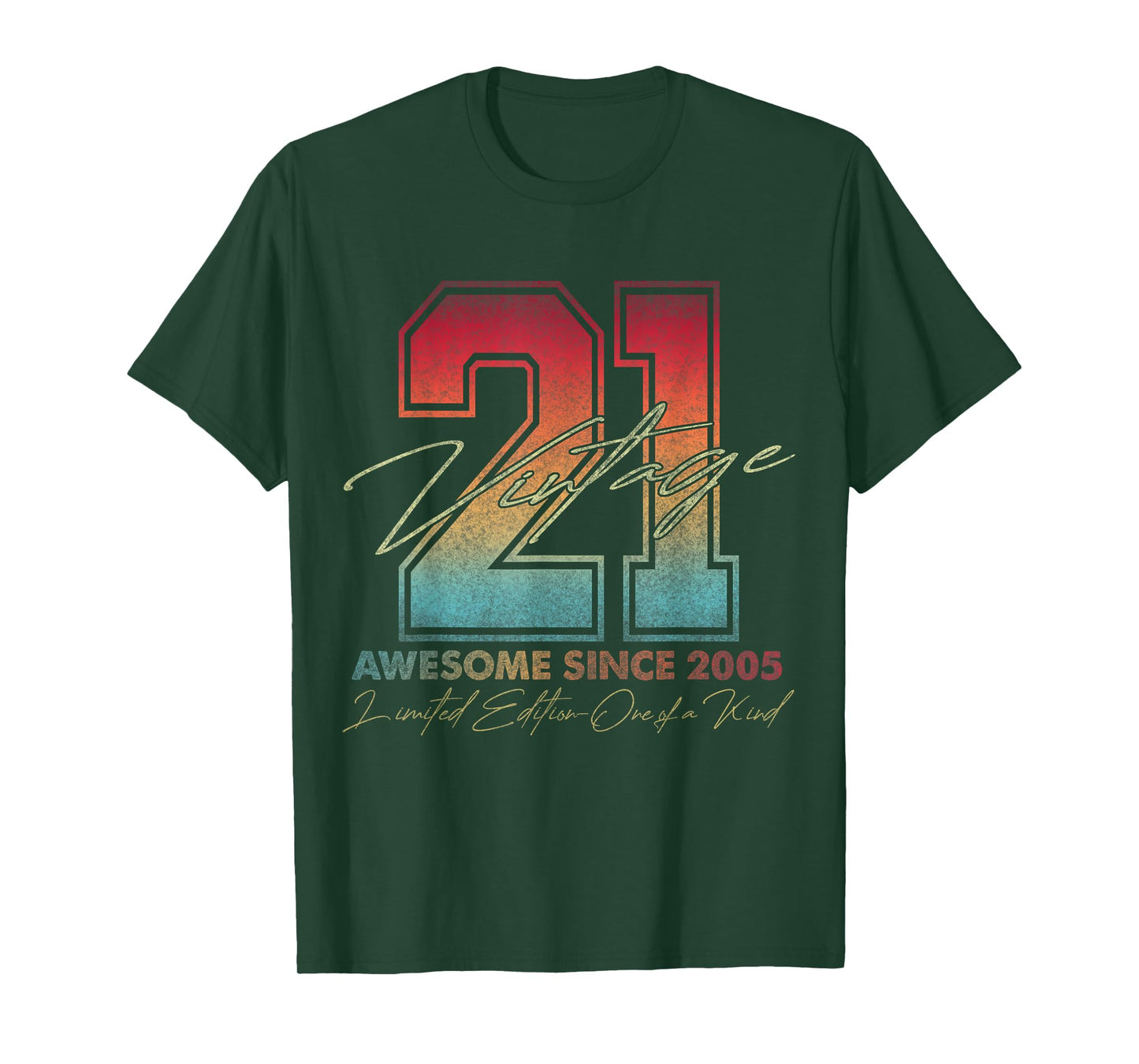 21 Year Old Gifts Vintage 2005 Limited Edition 21st Birthday T-Shirt