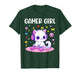 Gamer Girl Cat Gaming Cute Video Game Women Girls Cat Lover T-Shirt