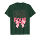 Four 4th Birthday Girls Coquette Bow 4 Years Old Fourth Bday T-Shirt