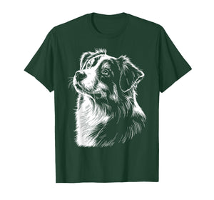 Australian Shepherd Silhouette Mini Aussie Vintage Graphic T-Shirt