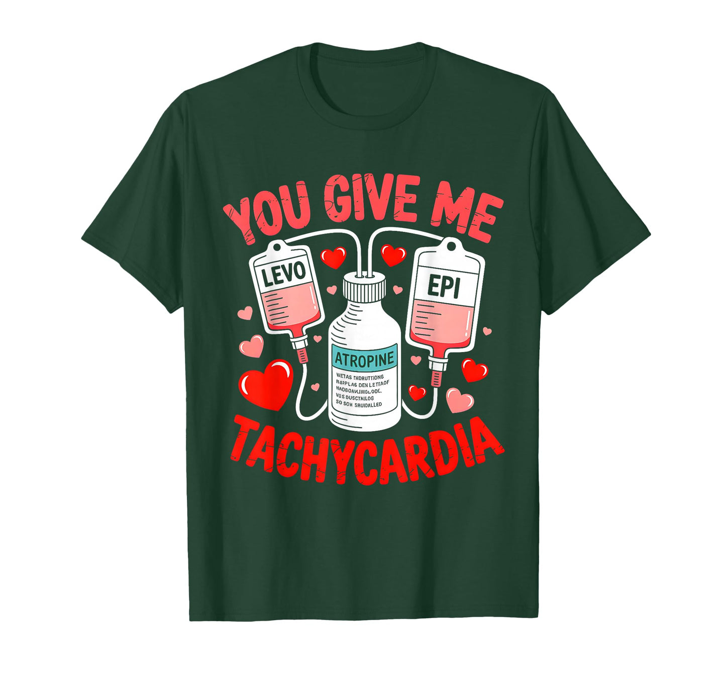 Valentine You Give Me Tachycardia ER ICU NICU RN Nurse Women T-Shirt