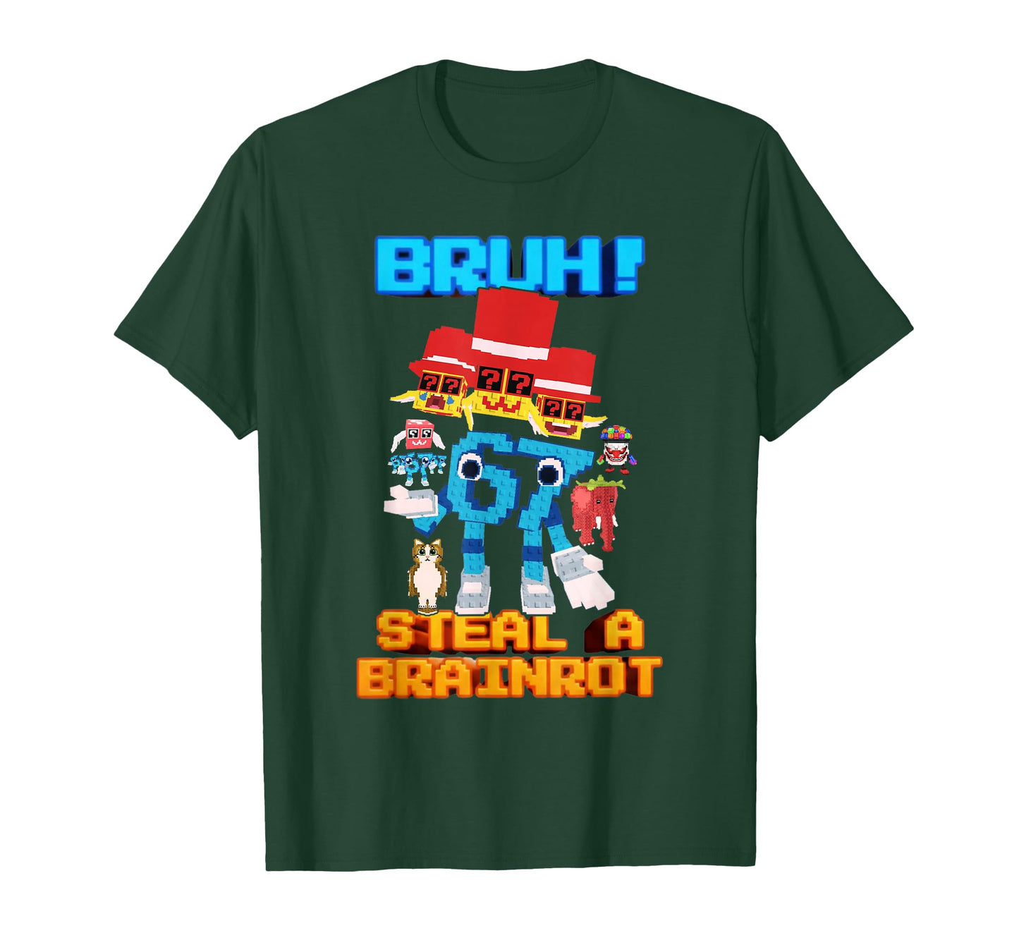 67 Six Seven 6-7 - Funny Steal Brainrot Kids Gaming Meme T-Shirt