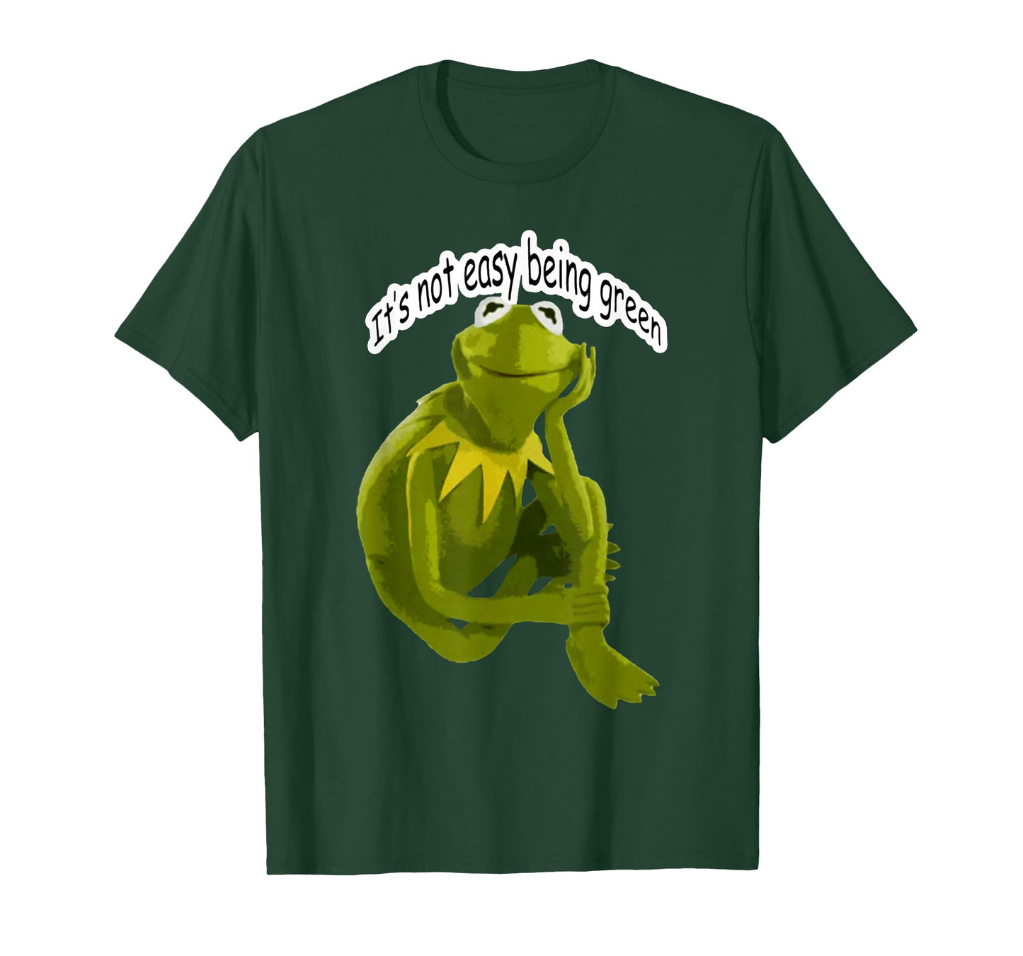 Retro Quote Its Not Easy Being Green Funny Frog Animal Meme T-Shirt