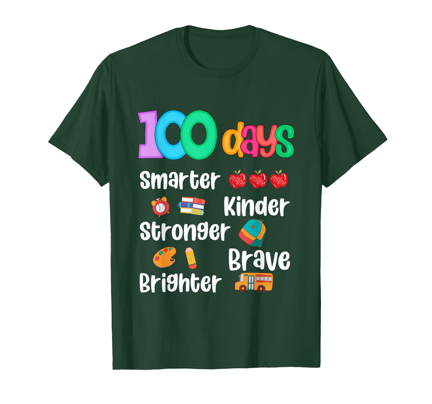 Happy 100 Days of School 100th Day of School Kids Boys Girls T-Shirt