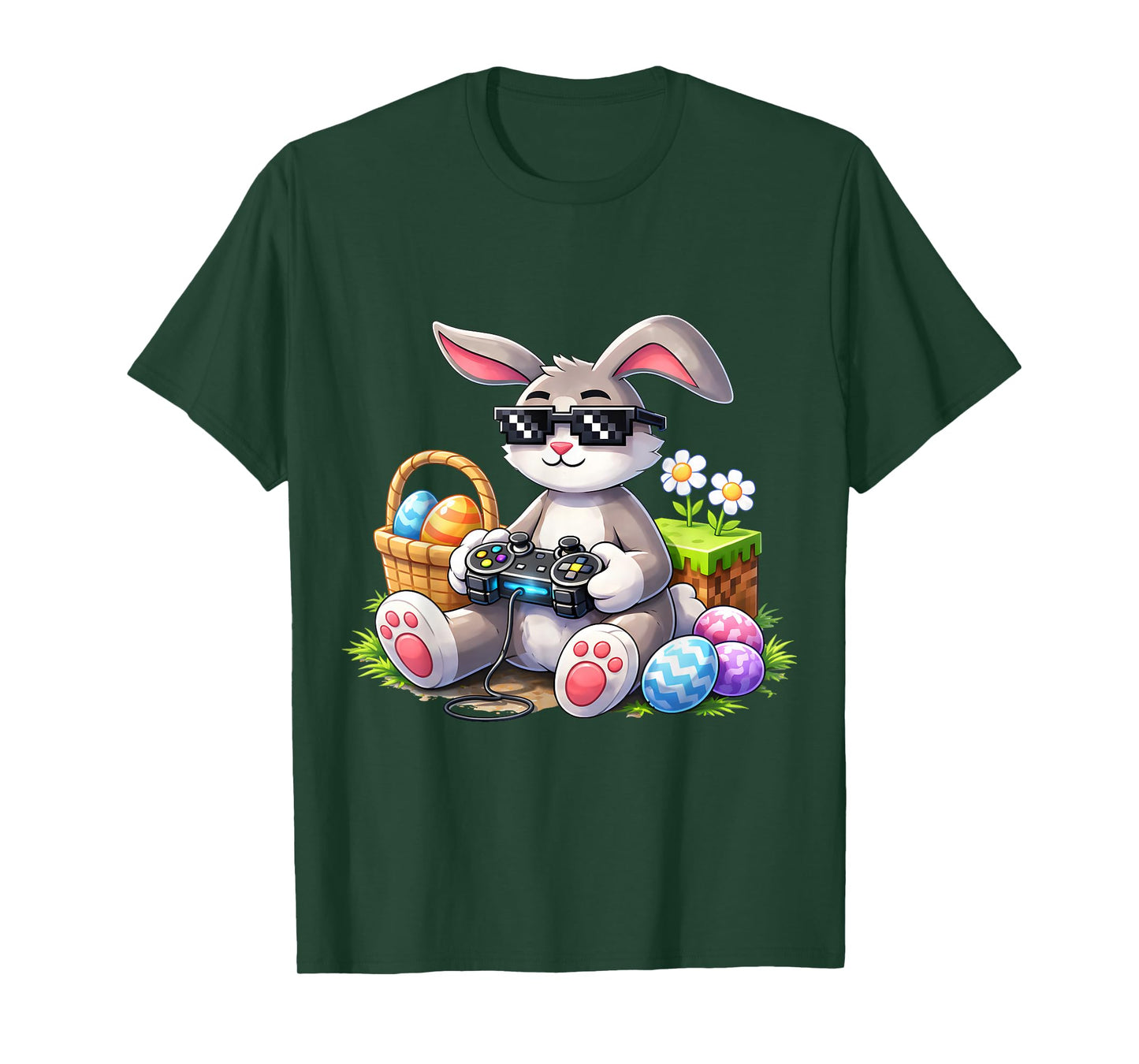 Funny Gaming Game Rabbit Bunny Easter Men Boy Toddler Kid T-Shirt