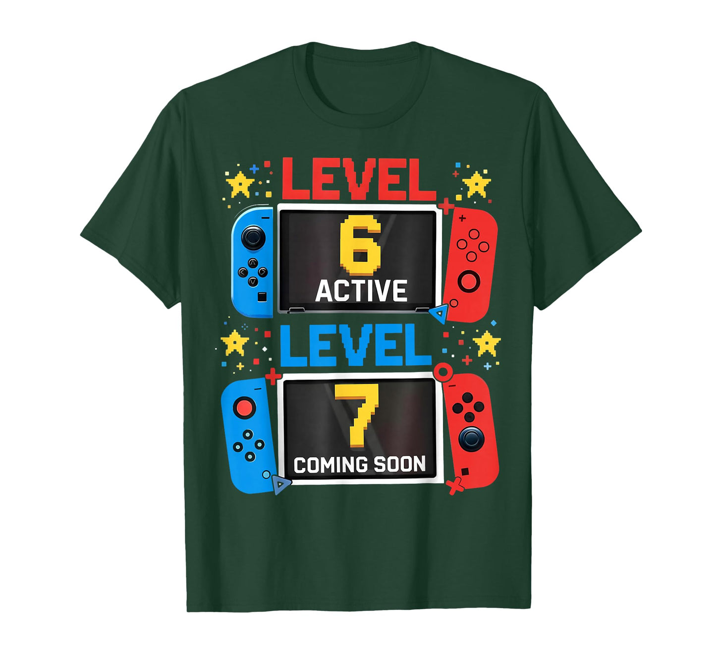 Level 6 Active Level 7 Coming Soon Birthday Boy Gift for Kid T-Shirt