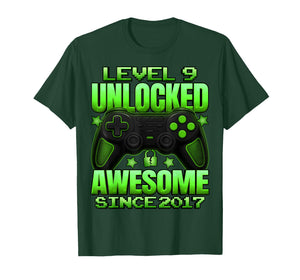 Level 9 Unlocked 9 Year Old Gifts for Boys 9th Birthday Boy T-Shirt