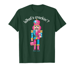 Christmas Nutcracker Whats Crackin Funny Xmas Men Women Kids T-Shirt