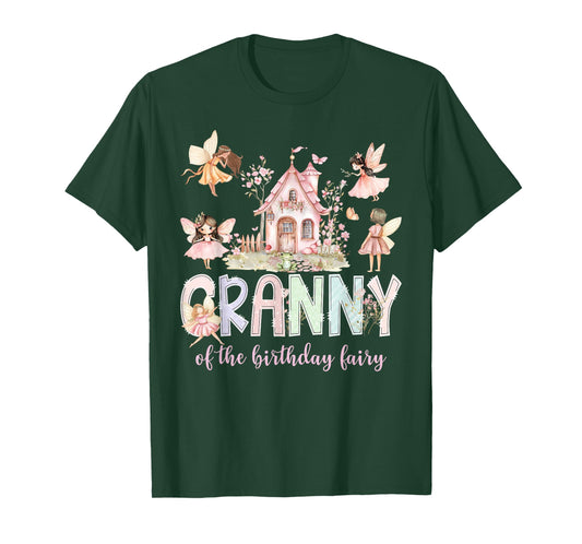 Granny of The Birthday Fairy Girl Magical Family Matching T-Shirt