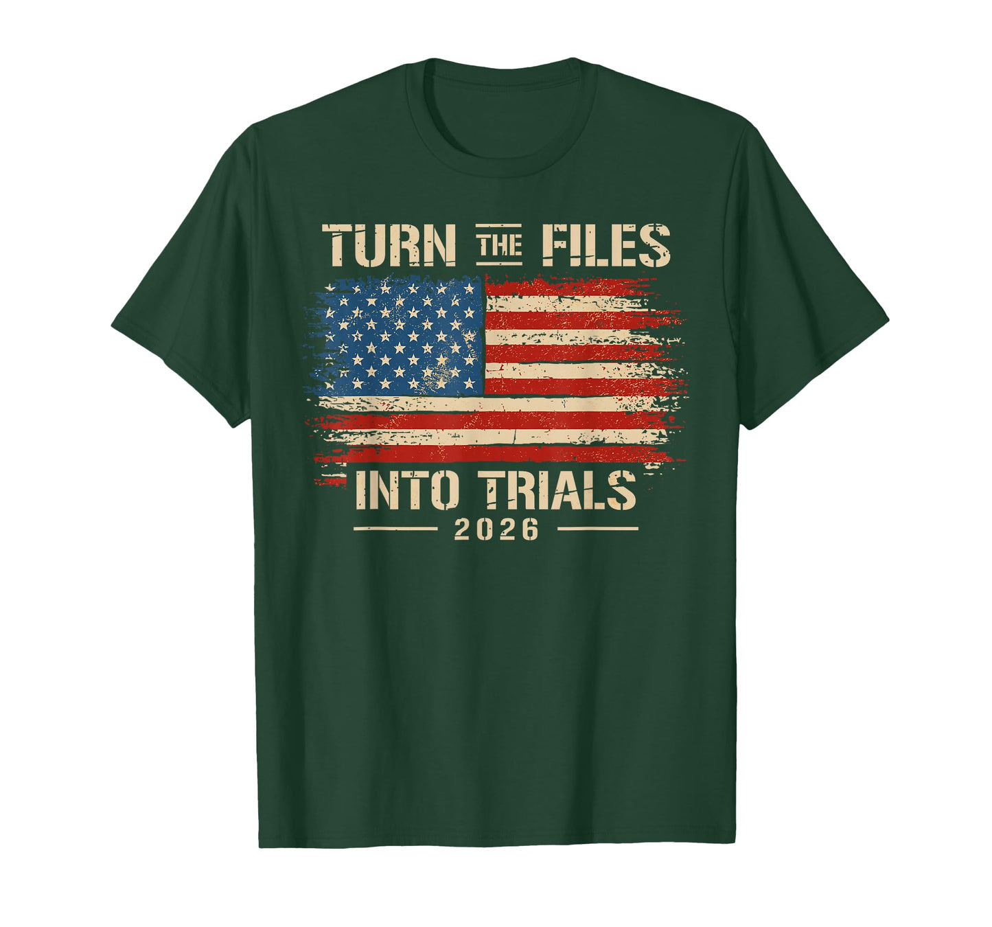 Turn The Files Into The Trials US Flag T-Shirt