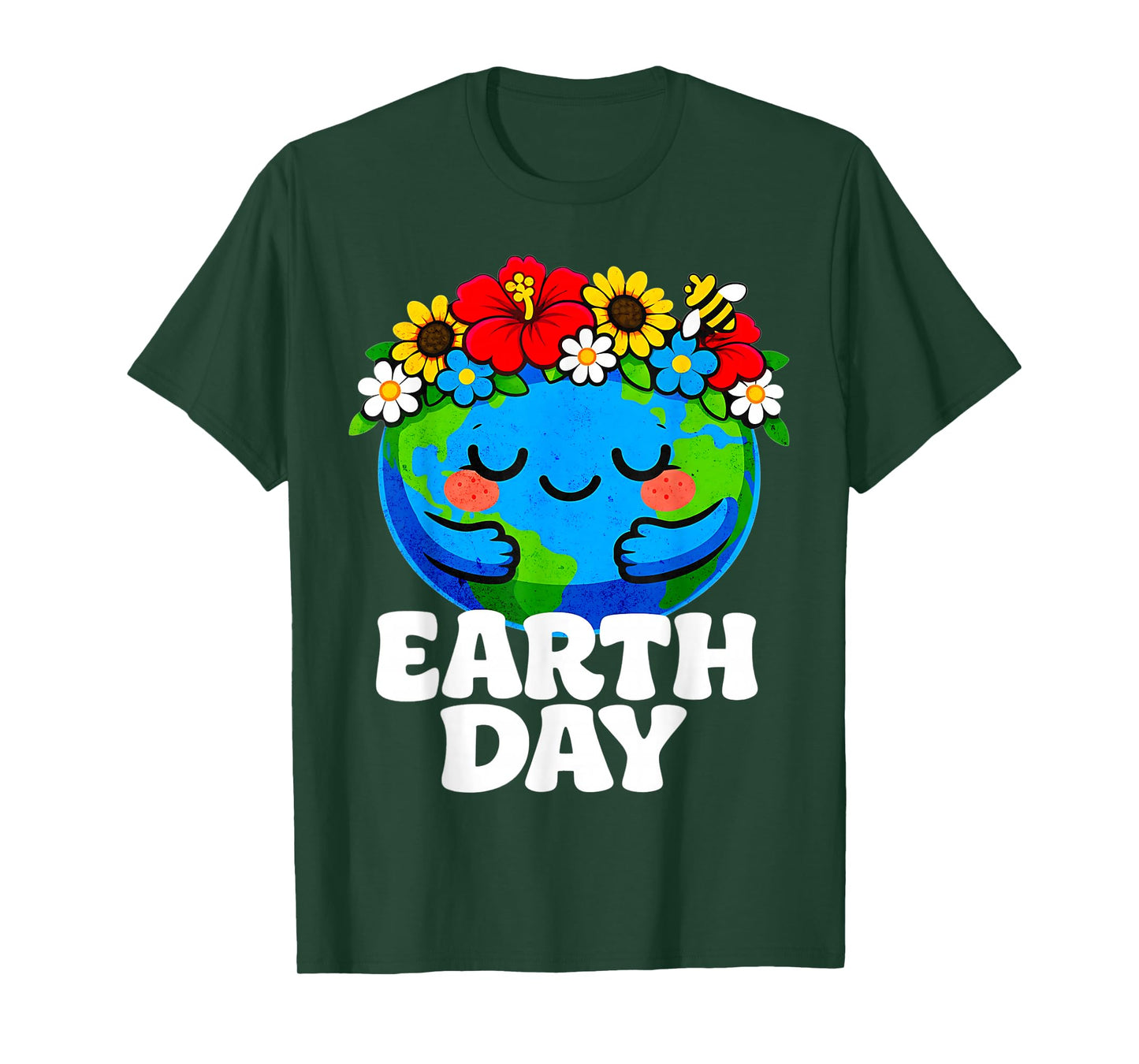Floral Cute Earth Day Month 2026 Toddler Girls Kids Teacher T-Shirt