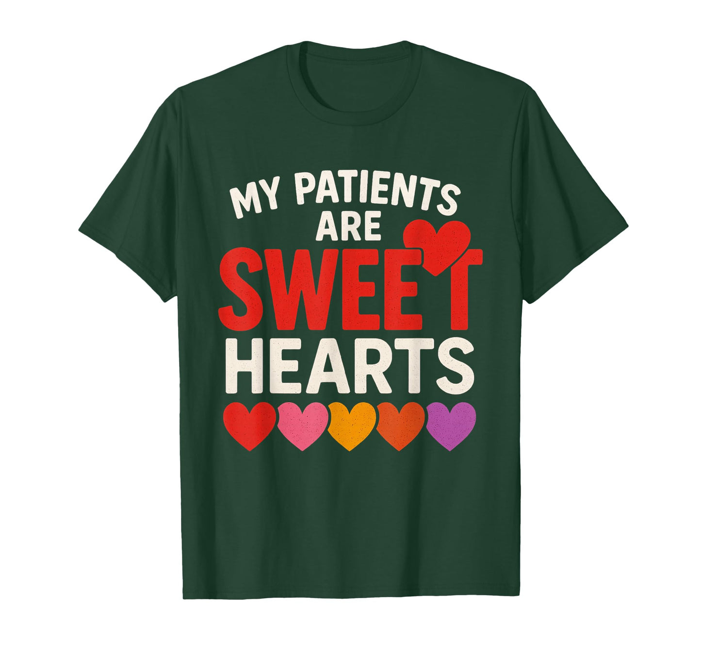 My Patients Sweet Hearts Valentine Day Nurse Scrub Top Women T-Shirt