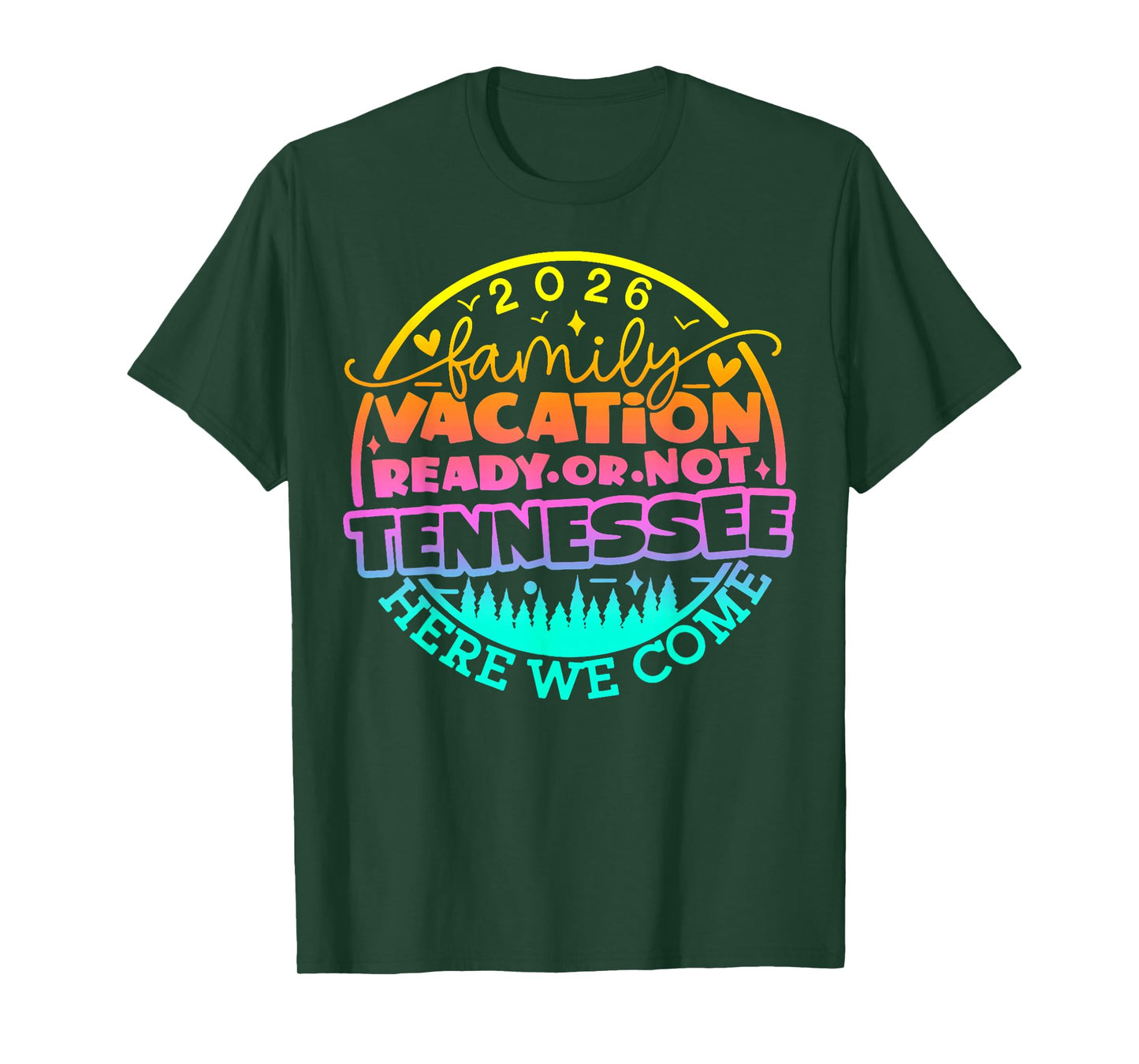 Tennessee Smoky Mountains Family Vacation Gatlinburg 2026 T-Shirt