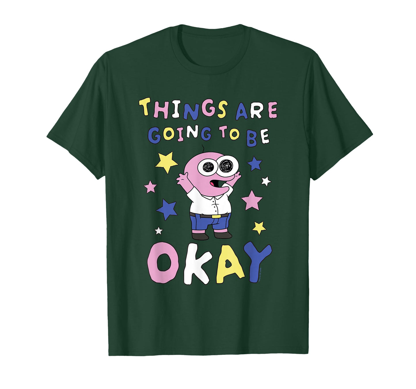 Smiling Friends Things are Going to Be Okay PIM Cartoon T-Shirt