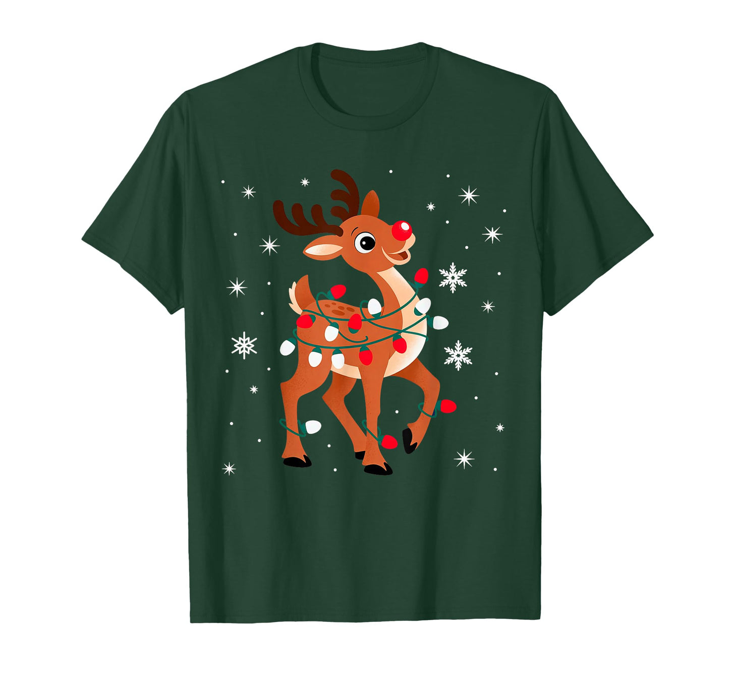 Rudolph The Red Nose Reindeer for Kids and Christmas T-Shirt