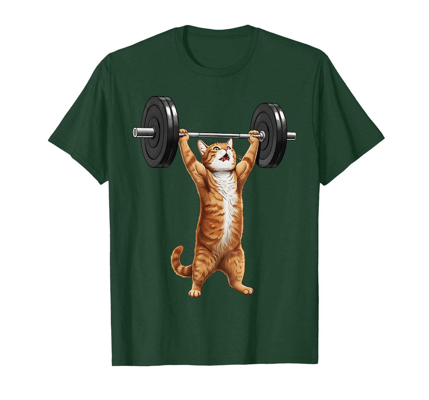 Funny Weight Lifting Gym Cat Deadlift T-Shirt