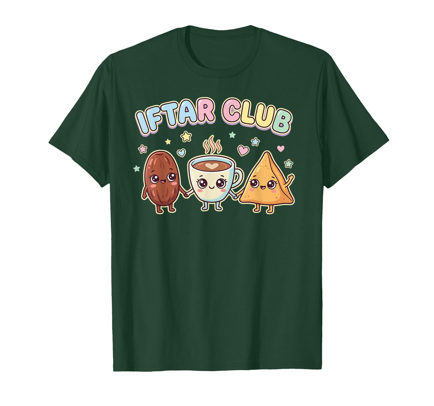 Iftar Club Samosa Date Coffee Muslim Holy Month Ramadan T-Shirt