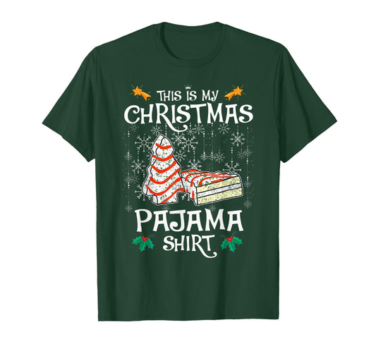 This is My Christmas Pajama Shirt Christmas Cake Debbie T-Shirt