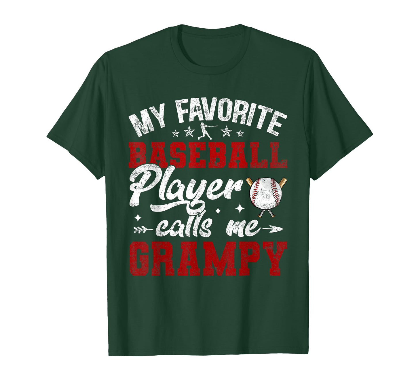My Favorite Baseball Player Calls Me Grampy T-Shirt