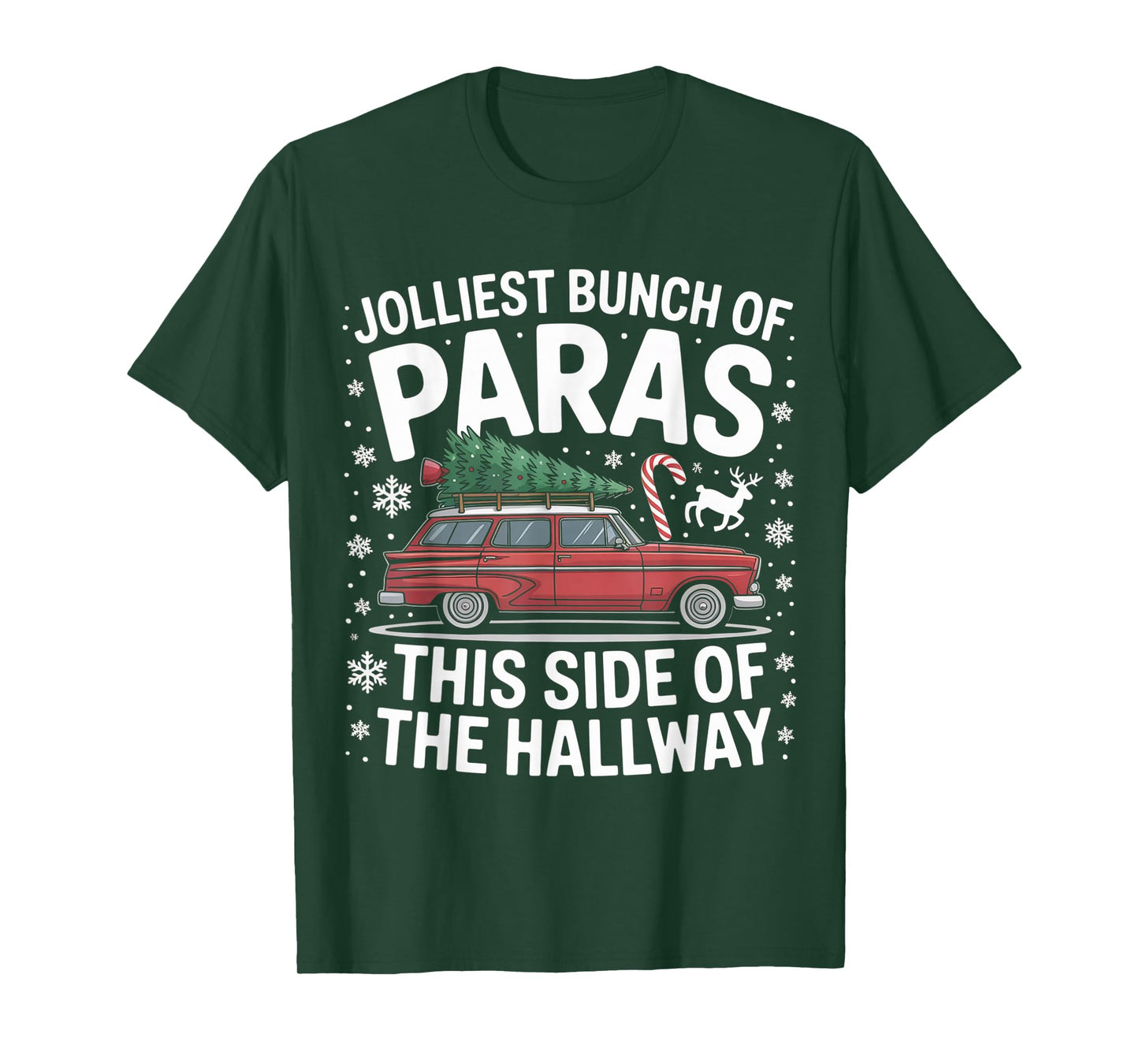 Jolliest Bunch of Paras This Side of The Hallway Christmas T-Shirt