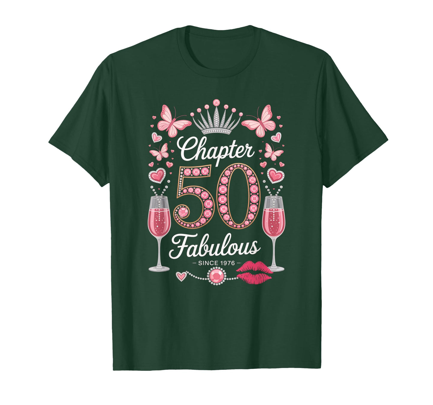 Chapter 50 Fabulous Since 1976 50-Year-Old Gift 50th Bday T-Shirt