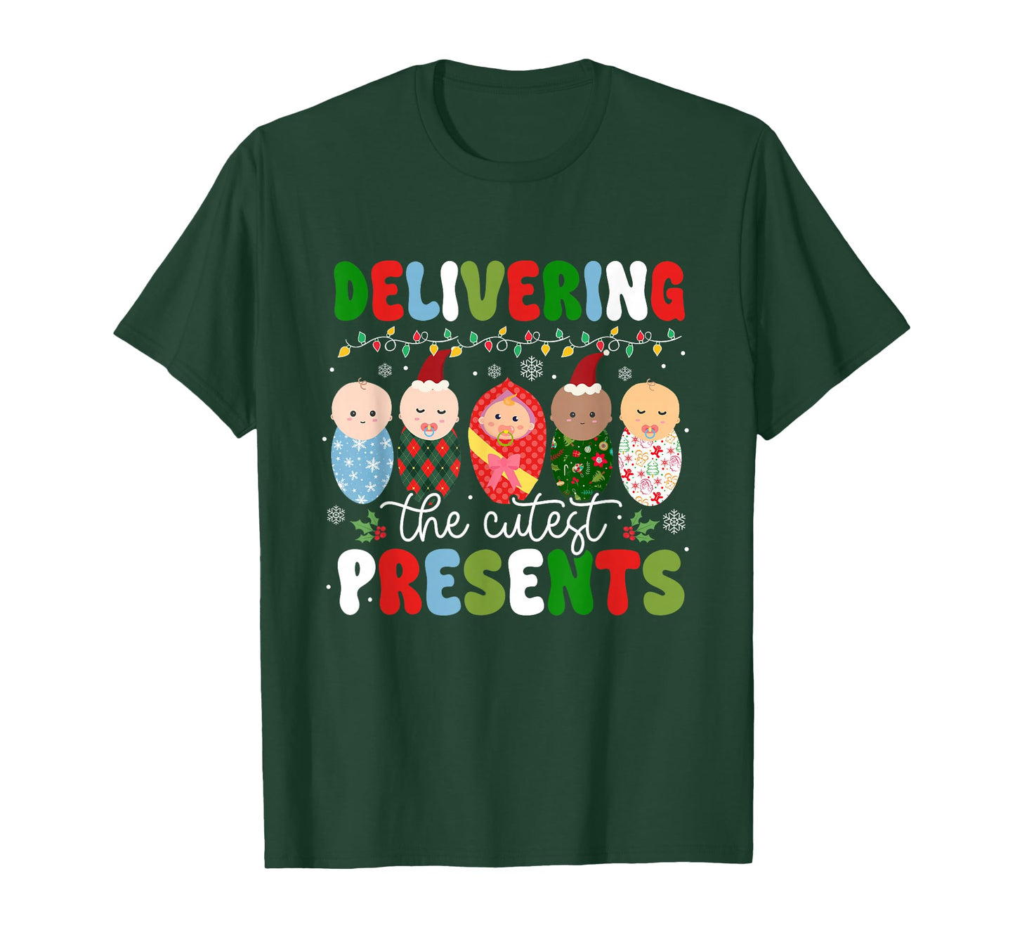 Delivering The Cutest Presents Labor & Delivery Christmas T-Shirt