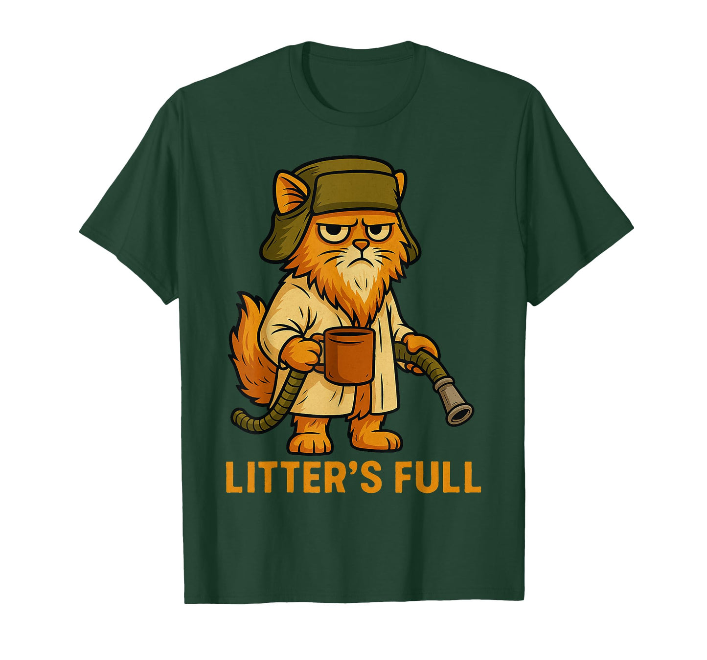 Litter’s Full Funny Cat Lovers Christmas Xmas T-Shirt