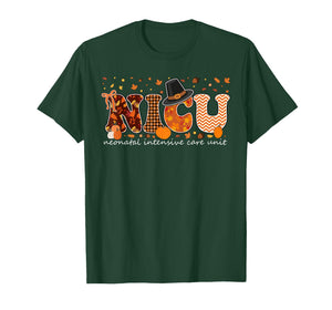 Neonatal Intensive Care Unit Coquette Fall NICU Thanksgiving T-Shirt