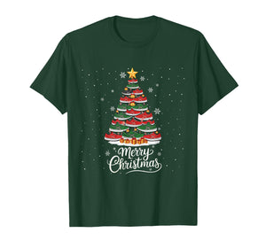 Funny Running Shoes Christmas Tree Lights Xmas for Men Women T-Shirt