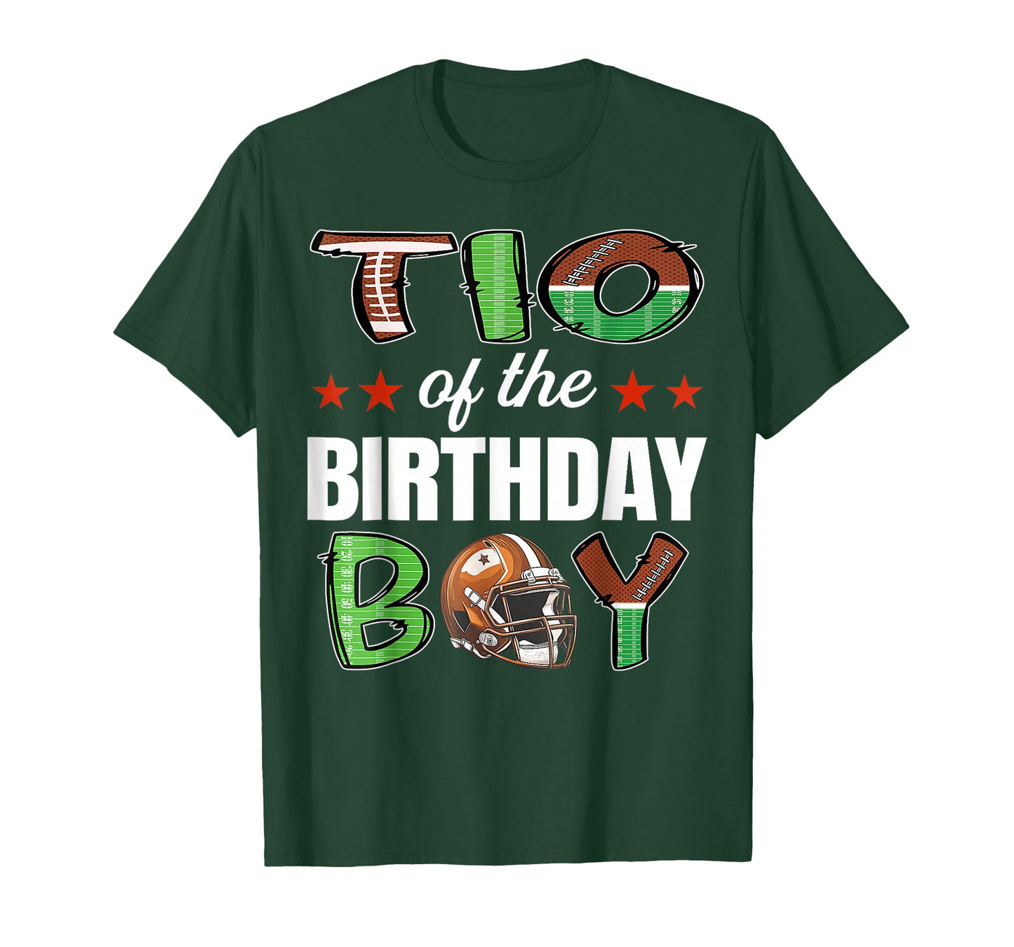 TIO of The Birthday Boy Football Family Matching T-Shirt