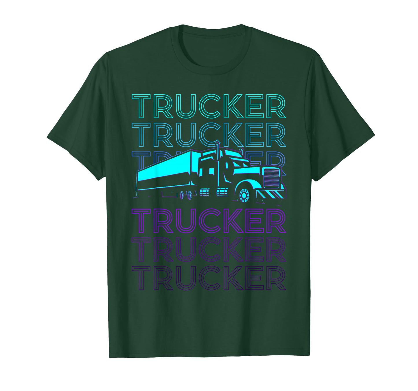 Trucker Truck Driver Retro T-Shirt