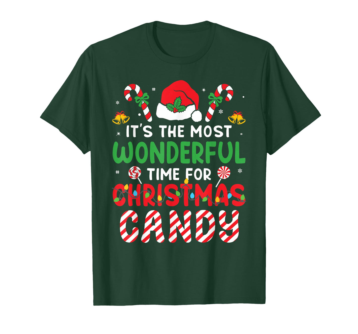 It's The Most Wonderful Time for Christmas Candy Cane Kids T-Shirt