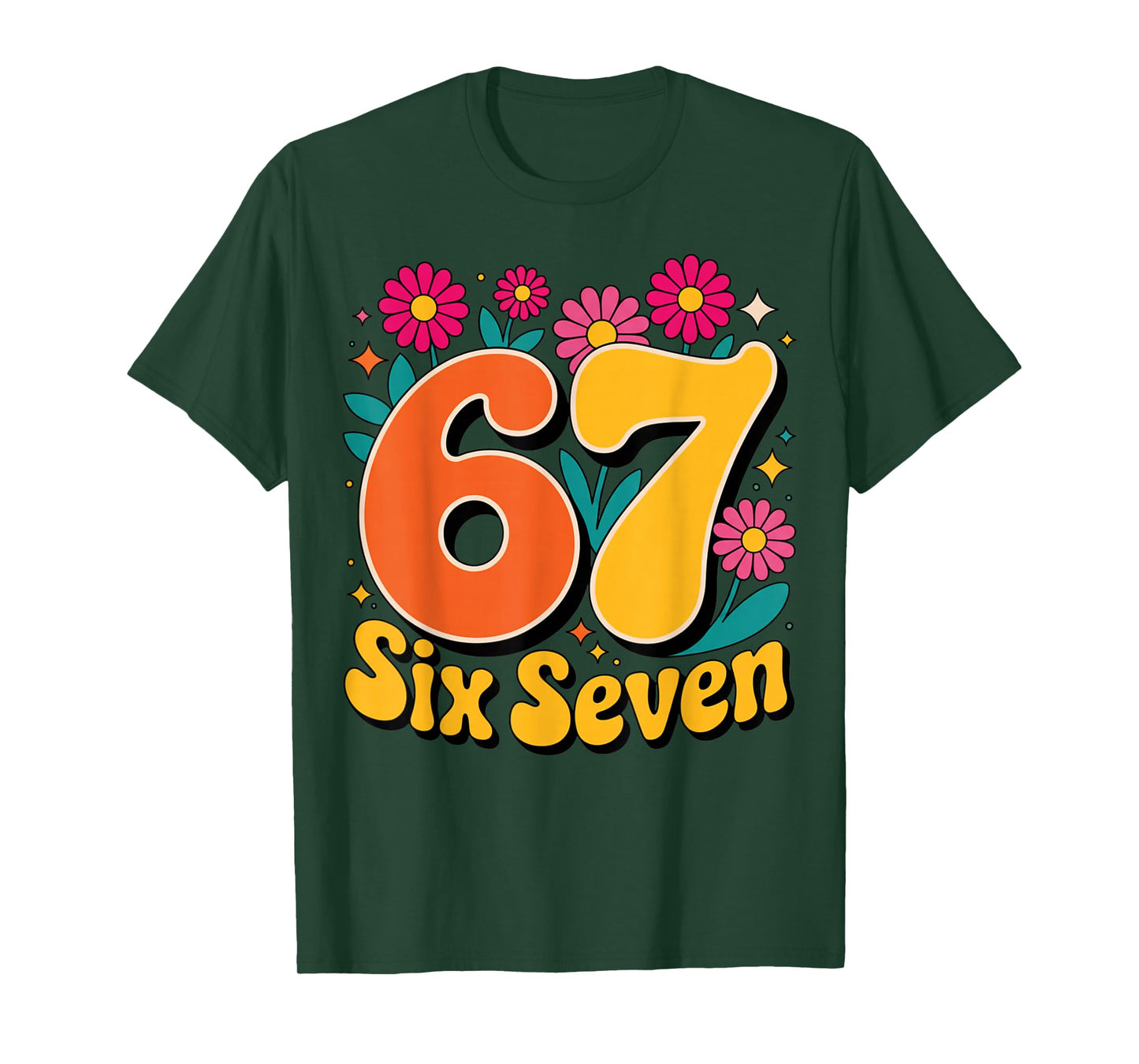 67 Six Seven Funny Meme for Women Teacher T-Shirt