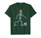 Spooky Skeleton Soccer Player Funny Halloween 2025 Costume T-Shirt