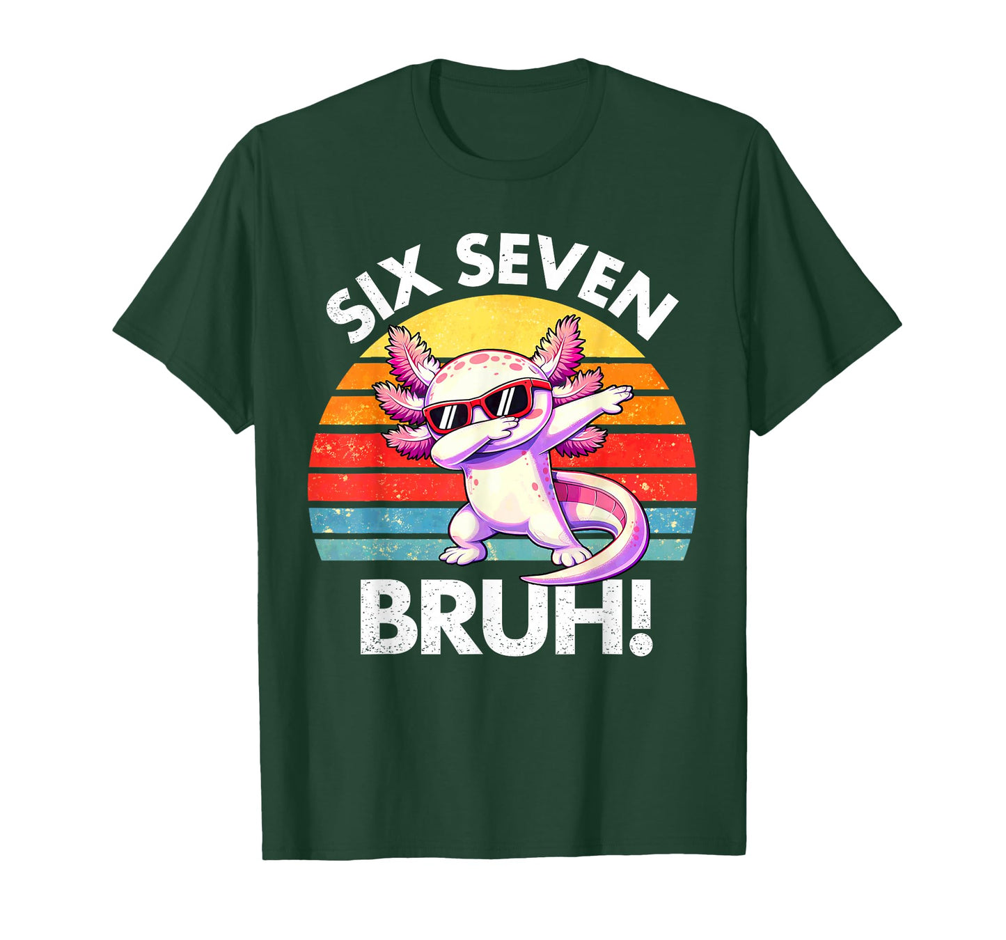 Axolotl Dabbing 67 Six Seven Meme 6 7 Boys Girls Teens T-Shirt