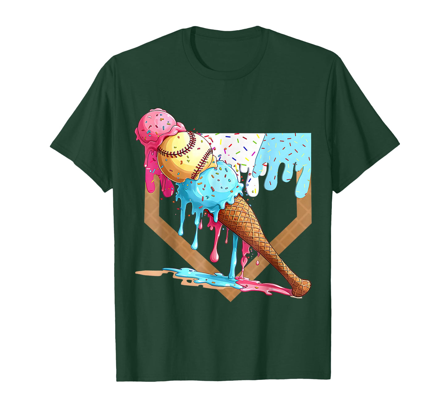 Baseball Lifestyle Apparel Youth Baseball Drip Icecream T-Shirt
