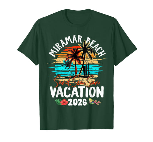 Miramar Beach Florida 2026 Vacation Matching Family Group T-Shirt