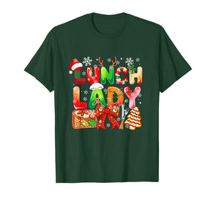 Lunch Lady Job Tools Colorful Costume Bow Tie Xmas Group T-Shirt