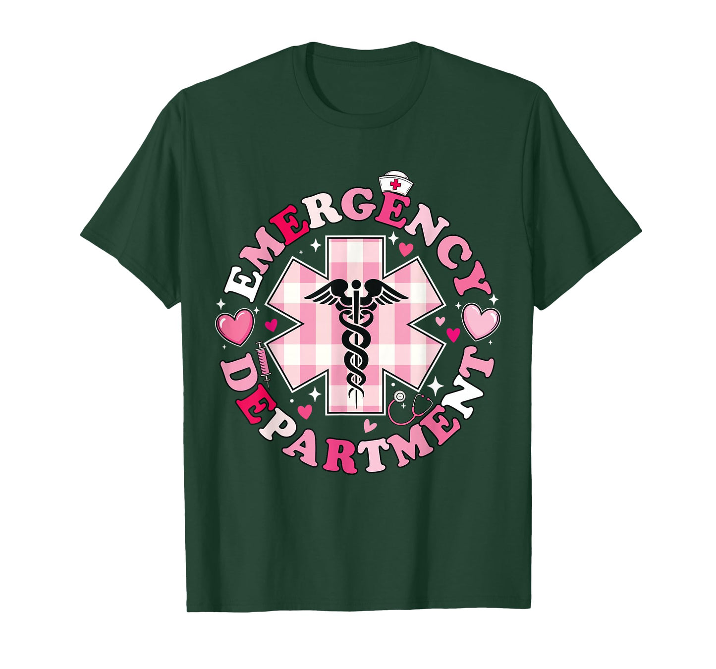 Cute Emergency Department Valentines Day ER Nurse T-Shirt