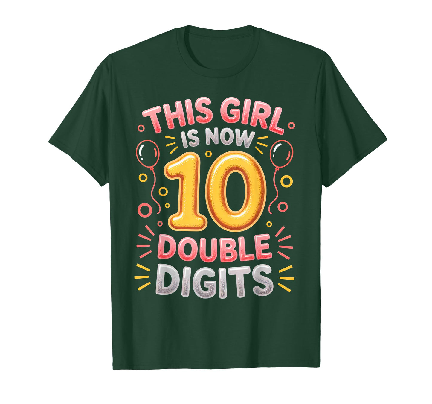 It's My 10th Birthday Shirt for Girls 10 Years Old Birthday T-Shirt