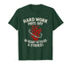 Hard Work Pays Off Sarcastic Heart Attack Humor Satire T-Shirt