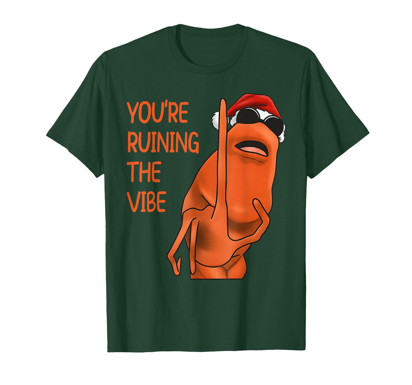 You're Ruining The Vibe Marcus The Worm Christmas T-Shirt