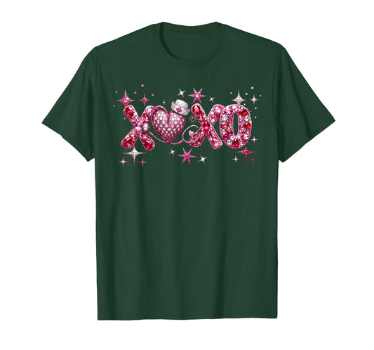 XOXO Nurse Valentine Stethoscope Nursing Girl Women T-Shirt